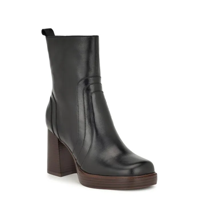 Donad Platform Booties Black Women Nine West Boots and Booties