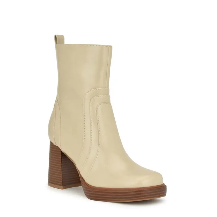 Donad Platform Booties Brown Women Nine West Boots and Booties