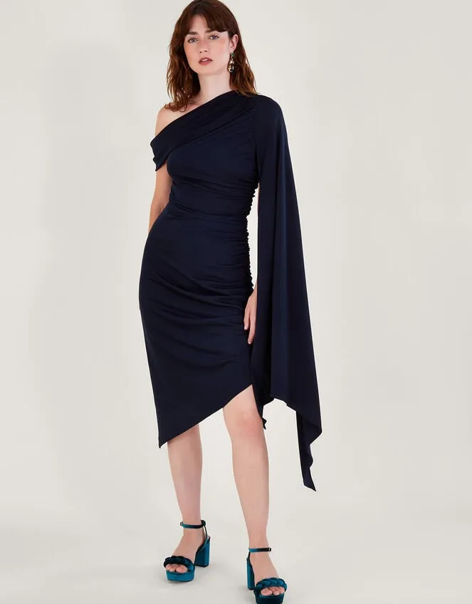 Dora Drape Dress Blue Women Monsoon Occasionwear