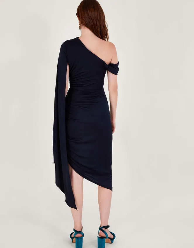 Dora Drape Dress Blue Women Monsoon Occasionwear