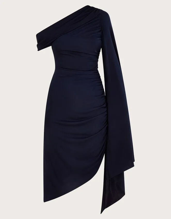 Dora Drape Dress Blue Women Monsoon Occasionwear