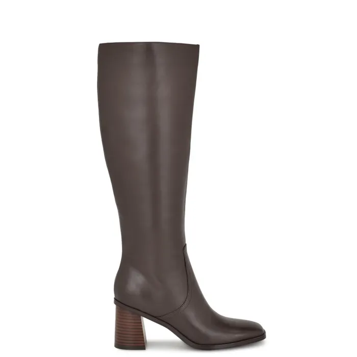 Dortha Dress Boots Brown Women Nine West Boots and Booties