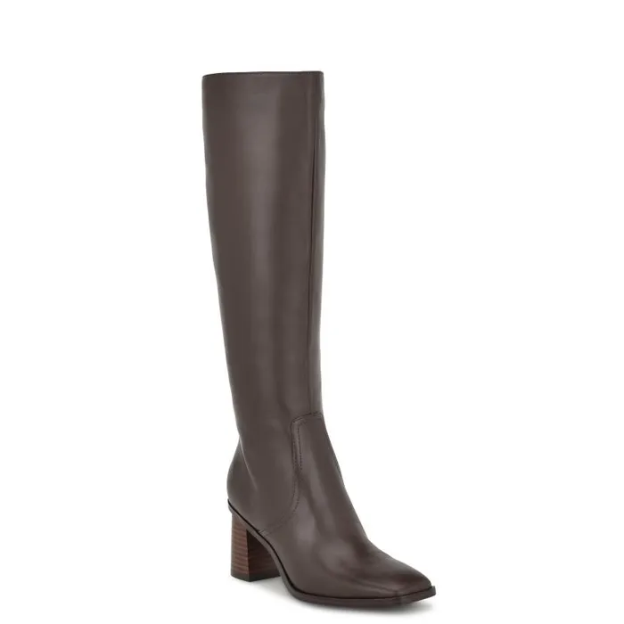 Dortha Dress Boots Brown Women Nine West Boots and Booties