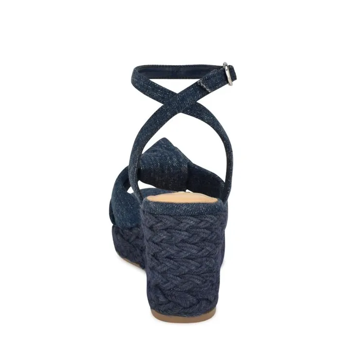 Dotime Espadrille Wedge Sandals Denim Women Nine West Sandals
