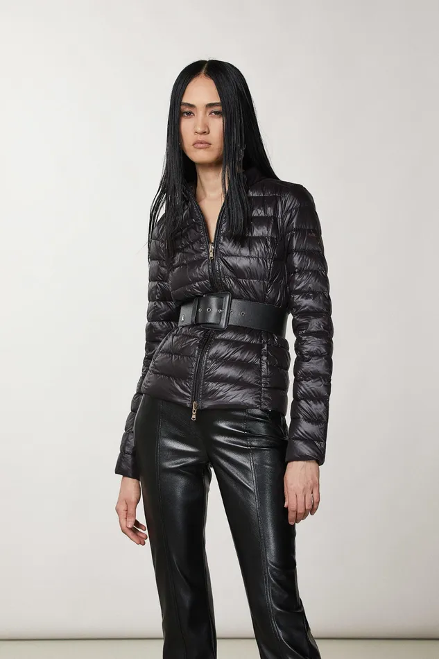 Down Jackets Women Patrizia Pepe Ultralight Reversible Down Jacket Nero