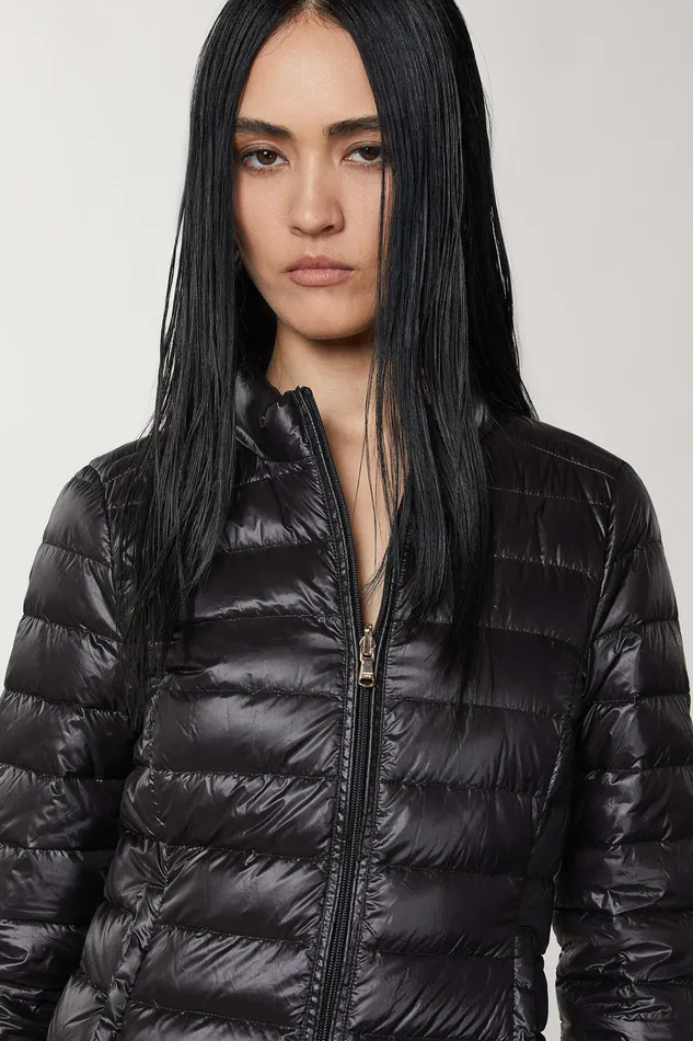 Down Jackets Women Patrizia Pepe Ultralight Reversible Down Jacket Nero