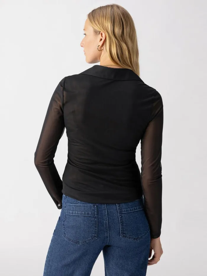 Dreamgirl Mesh Button Up Top Black Women Sanctuary Clothing Tees and Tops Dreamgirl Mesh Button Up Top Black Women Sanctuary Clothing Tees and Tops