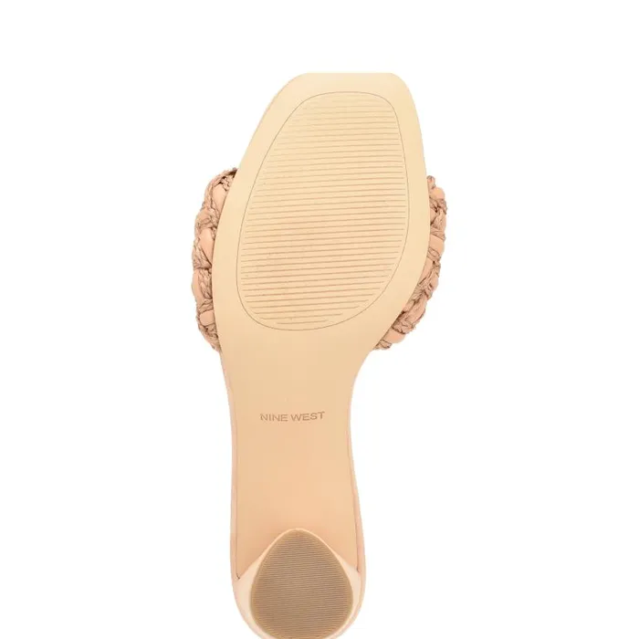 Driah Heeled Slide Sandals Dark Blush Women Nine West Heels
