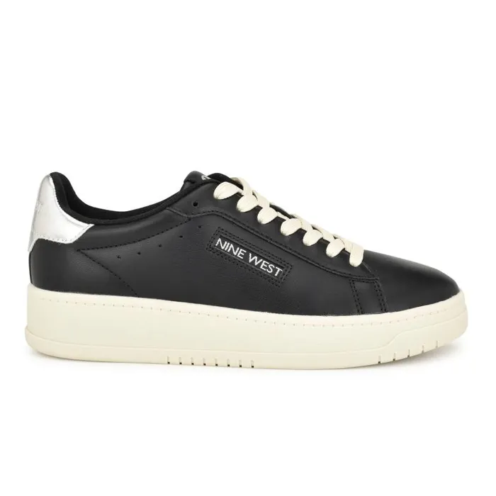 Dunnit Laceup Sneakers Black Women Nine West Sneakers