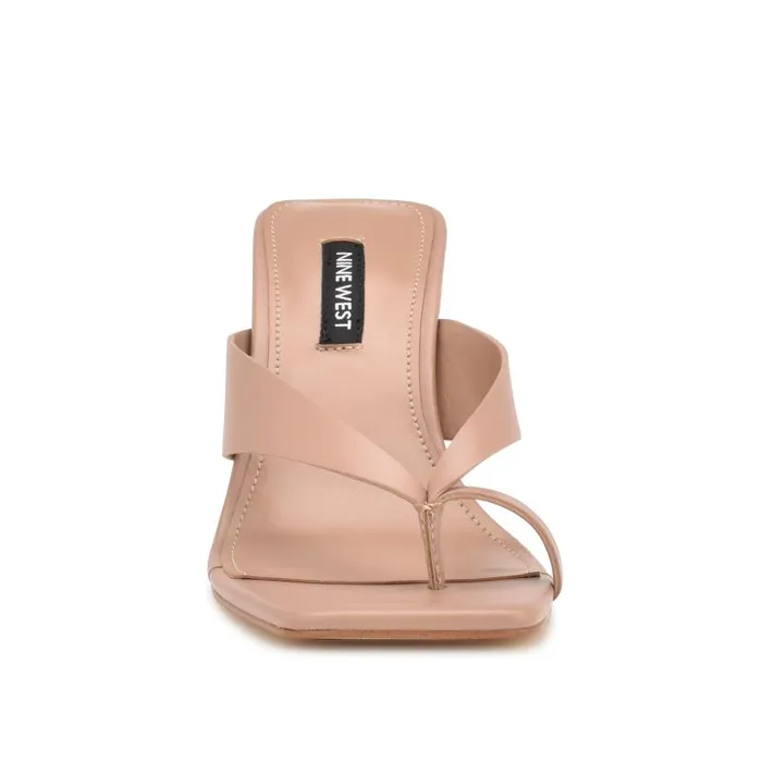 Durlife Heeled Thong Sandals Dark Blush Women Nine West Heels