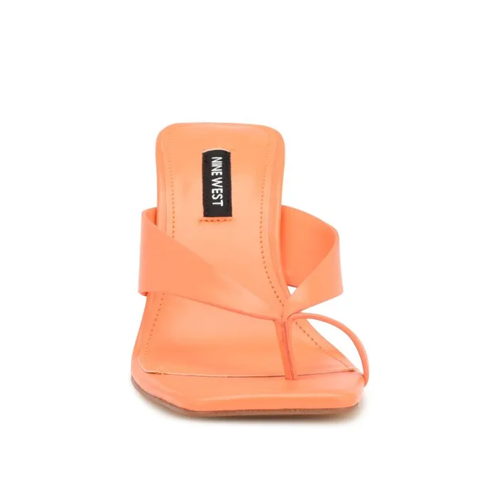 Durlife Heeled Thong Sandals Orange Women Nine West Sandals