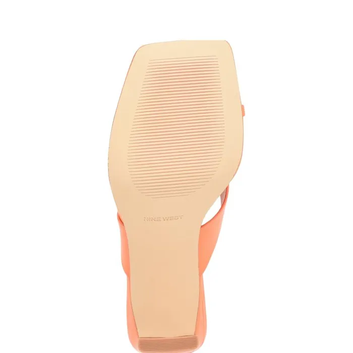 Durlife Heeled Thong Sandals Orange Women Nine West Sandals
