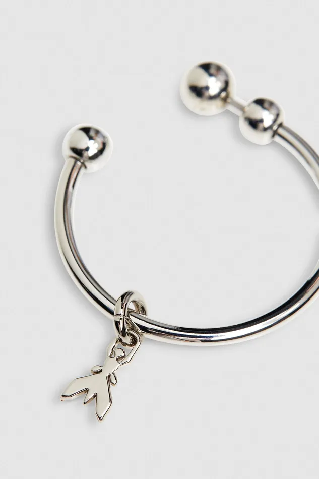 Earrings Women Patrizia Pepe Hoop Earrings With Fly Detail Shiny Silver