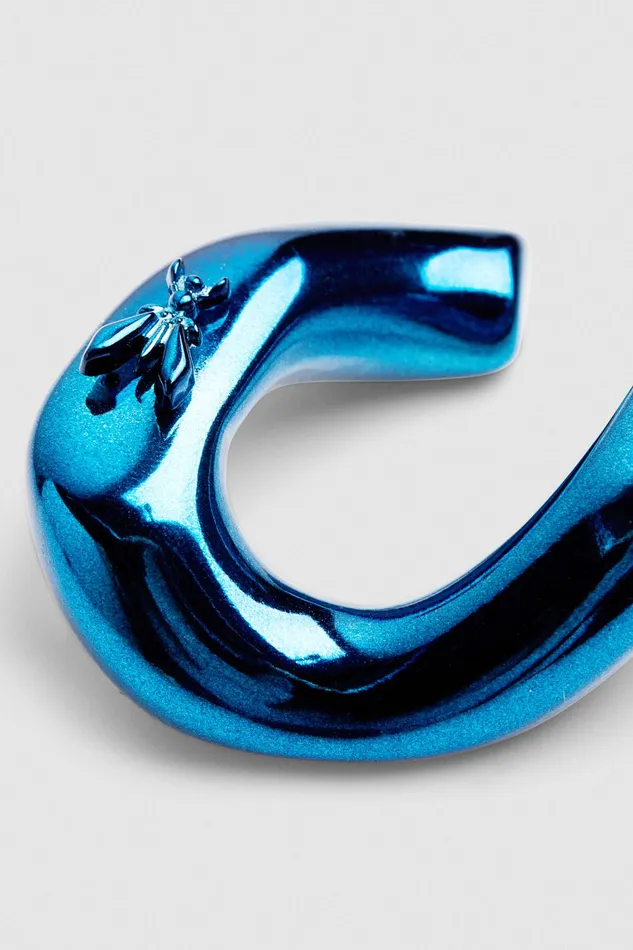 Earrings Women Patrizia Pepe Metal Earrings Shiny Blue