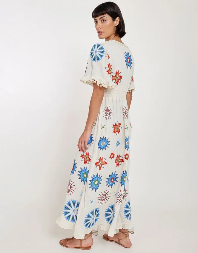 East Embroidered Maxi Dress Ivory Women Monsoon Dresses