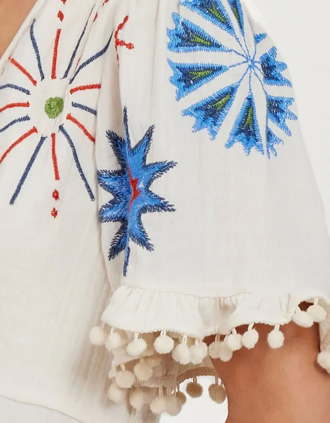 East Embroidered Maxi Dress Ivory Women Monsoon Dresses