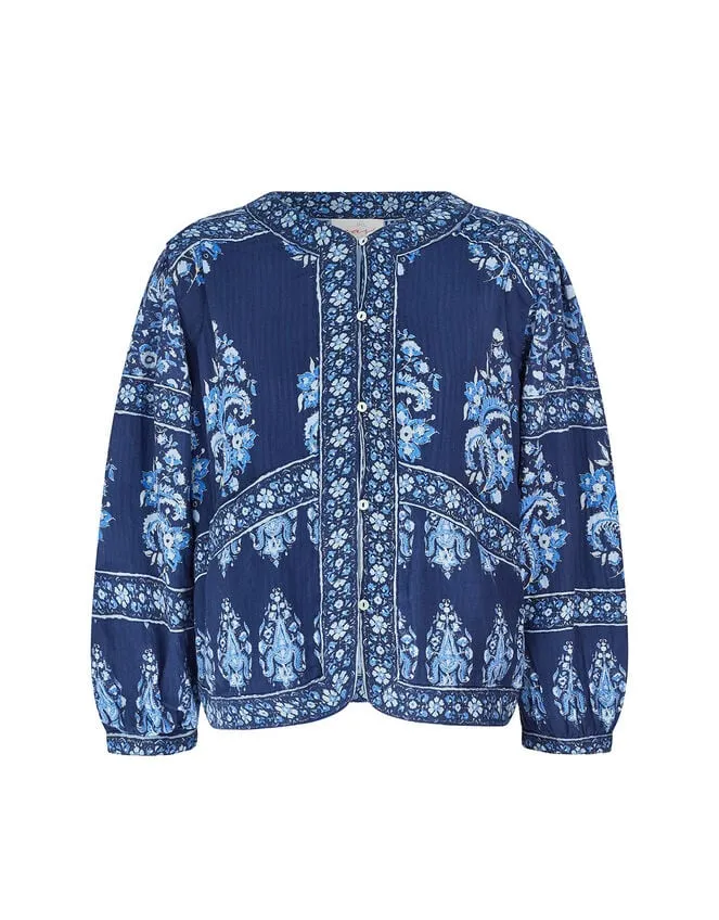 East Print Jacket Blue Women Monsoon Jackets