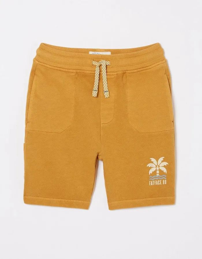 Eddie Sweat Shorts Yellow Boys FatFace Shorts