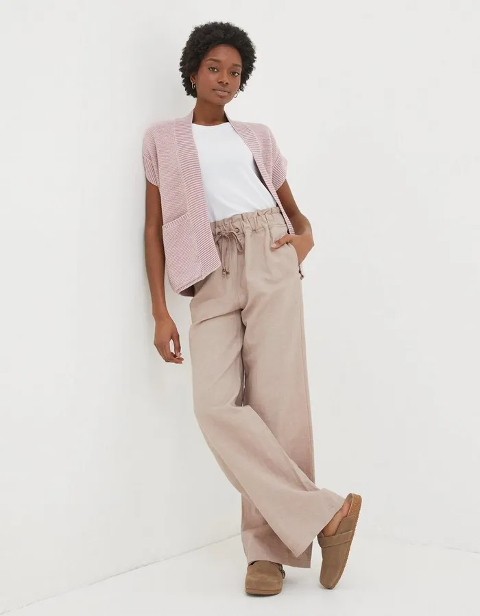Eden Kimono Dusky Pink Women FatFace Knitwear