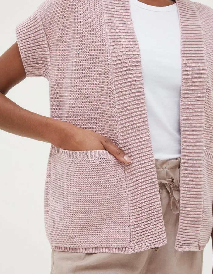 Eden Kimono Dusky Pink Women FatFace Knitwear