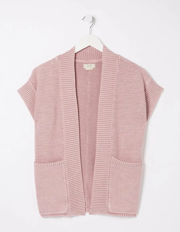 Eden Kimono Dusky Pink Women FatFace Knitwear