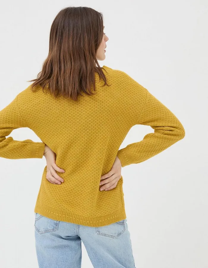 Ellie Jumper Yellow Women FatFace Knitwear