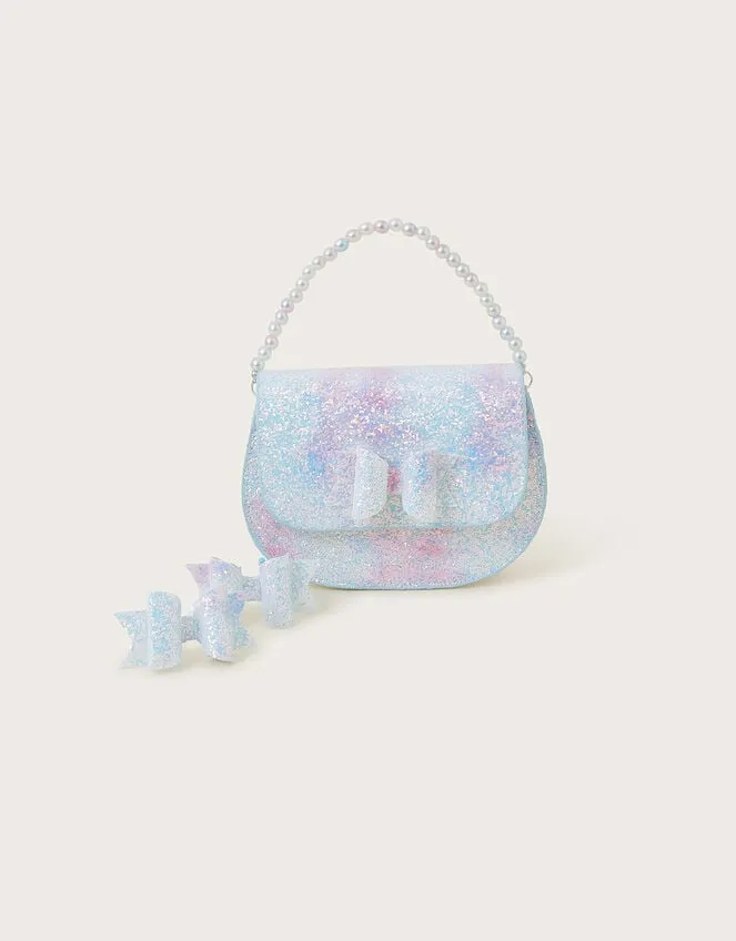 Ellie Ombre Bag And Clips Set Children Monsoon Girls039 Bags and Purses
