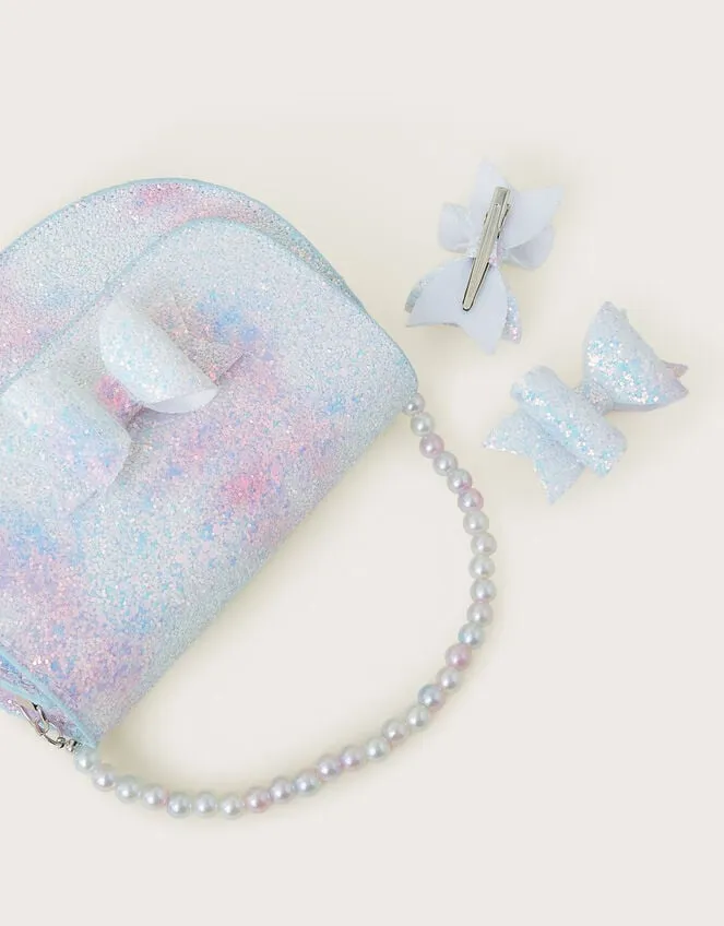 Ellie Ombre Bag And Clips Set Children Monsoon Girls039 Bags and Purses