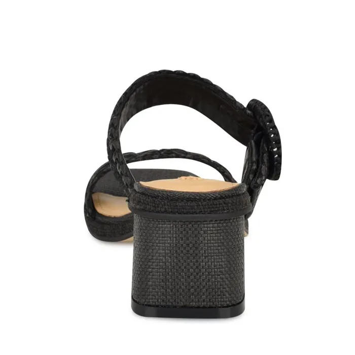 Emerey Woven Slide Sandals Black Women Nine West Sandals