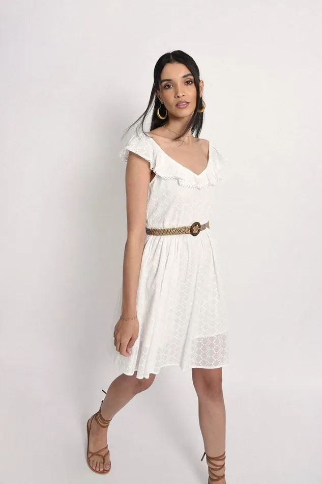 English Lace Venck Dress WHITE Women Molly Bracken Dresses