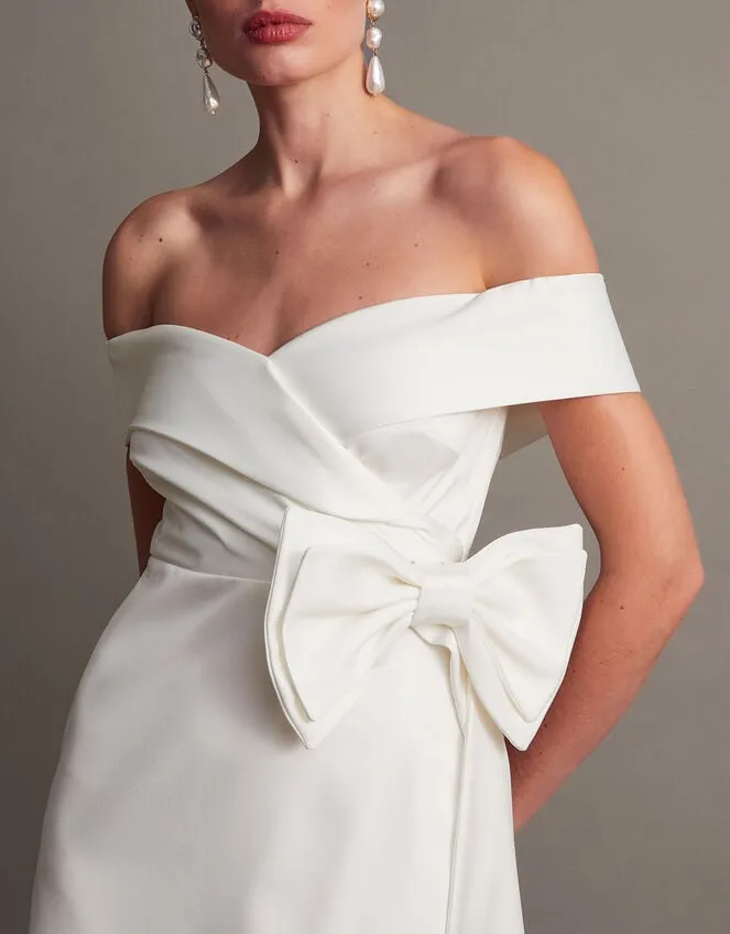 Enrique OffShoulder Bridal Dress Ivory Women Monsoon Dresses