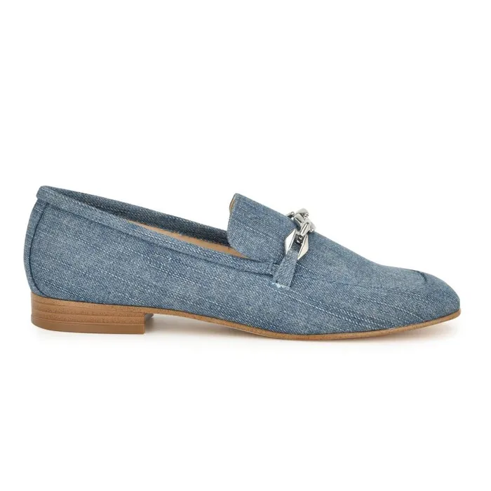 Erands Casual Loafers Denim Women Nine West Flats and Loafers