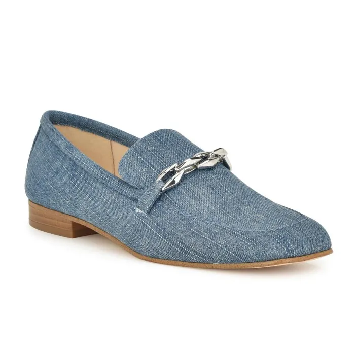Erands Casual Loafers Denim Women Nine West Flats and Loafers
