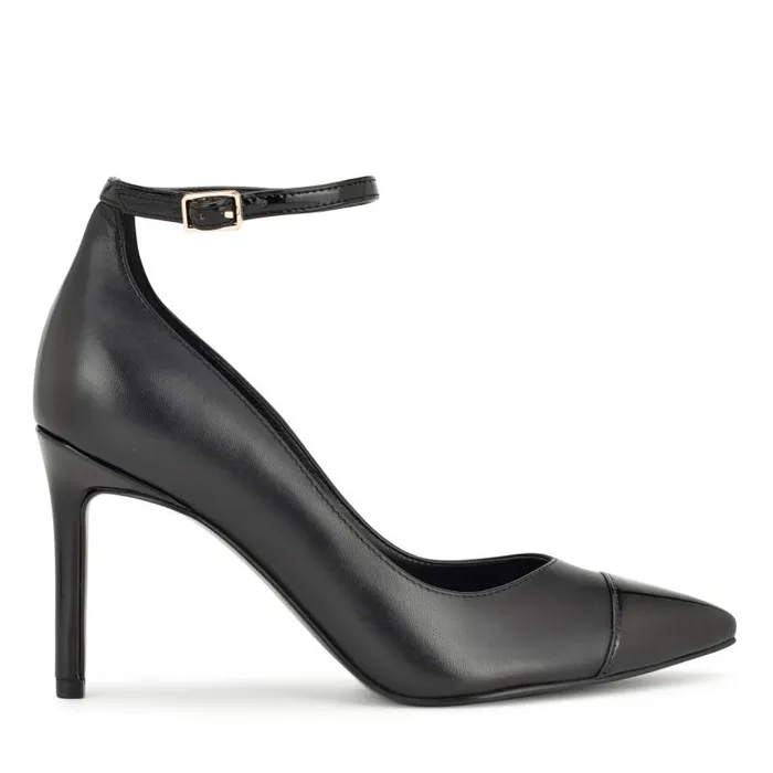 Erenn Ankle Strap Pumps Black Women Nine West Heels