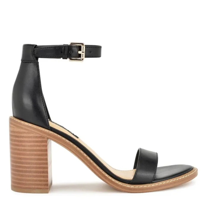 Erla Tailored Sandals Black Women Nine West Sandals