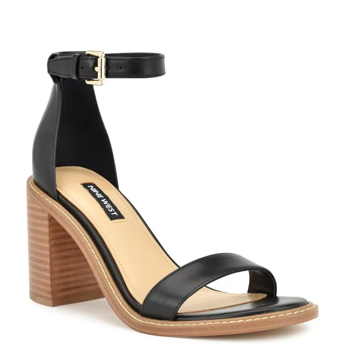 Erla Tailored Sandals Black Women Nine West Sandals