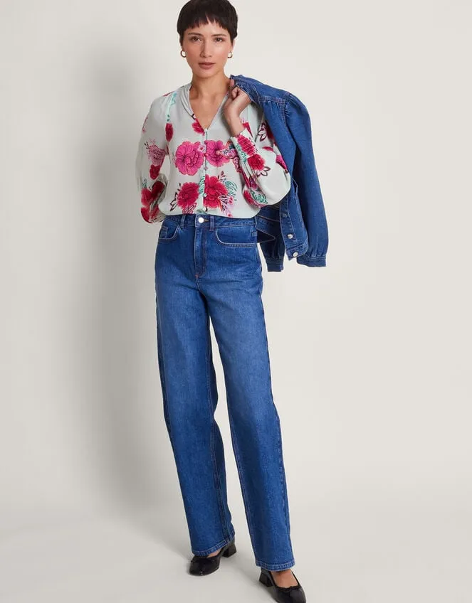 Esme Floral Blouse Green Women Monsoon Tops and Blouses
