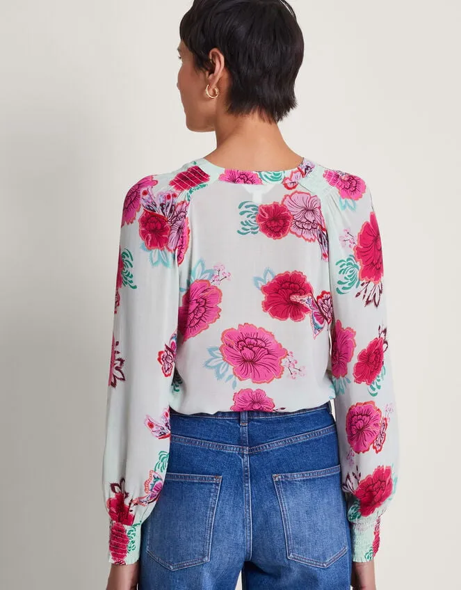 Esme Floral Blouse Green Women Monsoon Tops and Blouses