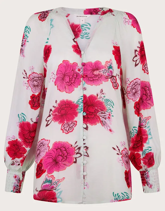 Esme Floral Blouse Green Women Monsoon Tops and Blouses