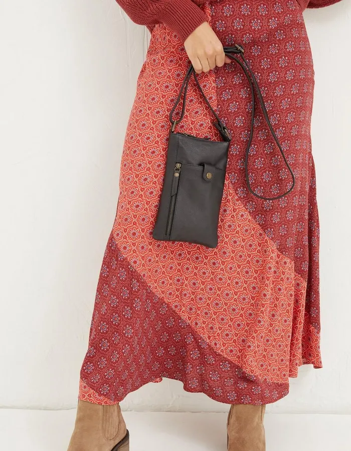 Essie Multi Zip Phone Bag Black Women FatFace Bags and Purses