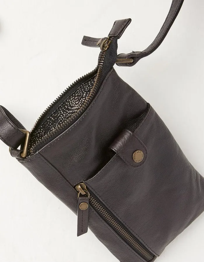 Essie Multi Zip Phone Bag Black Women FatFace Bags and Purses