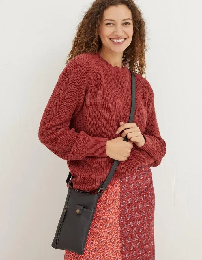 Essie Multi Zip Phone Bag Black Women FatFace Bags and Purses