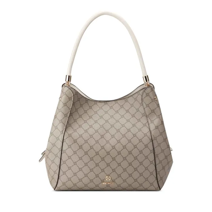 Etta Jet Set Carryall Beige Logomilk WomenMen Nine West Satchels and Shoulder Bags Etta Jet Set Carryall Beige Logomilk WomenMen Nine West Satchels and Shoulder Bags