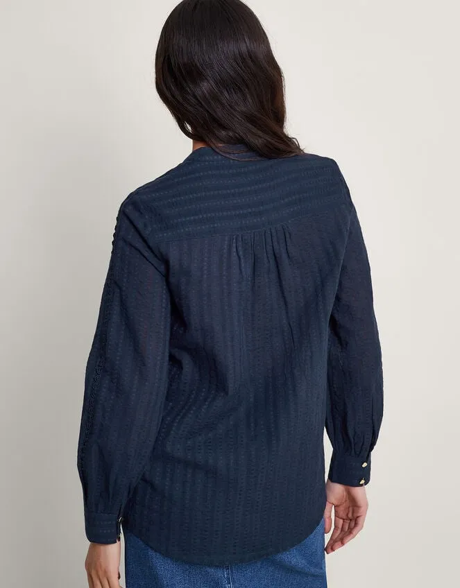 Evelyn Scallop Shirt Blue Women Monsoon Tops and Blouses