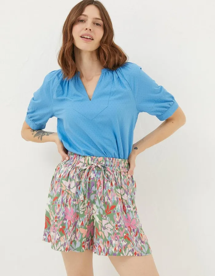 Expressive Floral Flippy Shorts Light Green Women FatFace Shorts