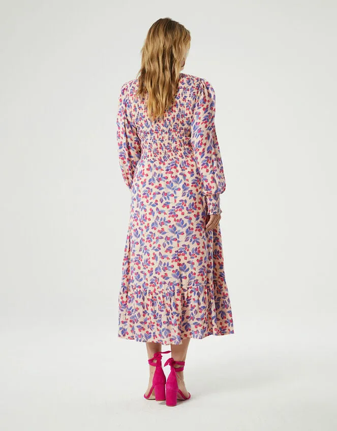 Fabienne Chapot Floral Tiered Dress Blue Women Monsoon Dresses