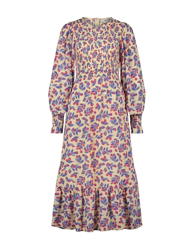 Fabienne Chapot Floral Tiered Dress Blue Women Monsoon Dresses