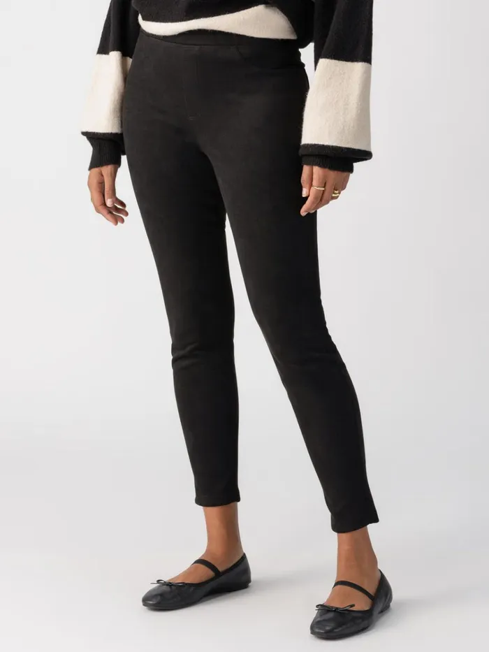 Faux Suede Runway High Rise Legging Black Women Sanctuary Clothing Pants Faux Suede Runway High Rise Legging Black Women Sanctuary Clothing Pants