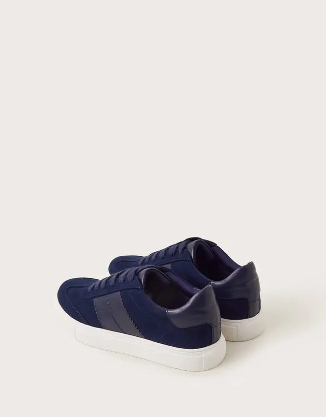 Faux Suede Trainers Blue Women Monsoon Flats