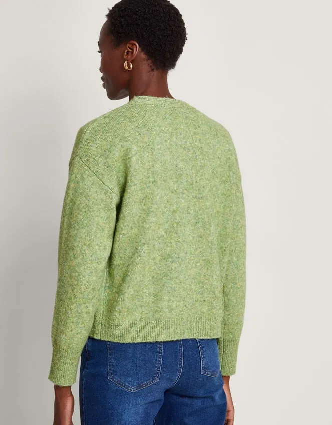 Fay Floral Embroidered Cardigan Green Women Monsoon Knitwear